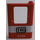LEGO rouge Porte 1 x 4 x 5 Train Droite avec Noir &#039;DB&#039; et blanc &#039;7745&#039; Autocollant (4182)