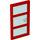 LEGO Red Door 1 x 4 x 6 with 3 Panes and Transparent Light Blue Glass and Stud Handle (60797)