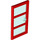 LEGO Red Door 1 x 4 x 6 with 3 Panes and Transparent Light Blue Glass and Stud Handle (60797)