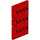 LEGO Red Door 1 x 5 x 8.5 Stockade (87601)