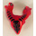 LEGO Red Double Snake Head with Black Scales (12198 / 99037)