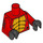 LEGO Red Dragon Suit Guy Minifig Torso (973 / 88585)