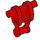 LEGO rouge Droid Torse (30375 / 55526)