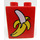 LEGO Red Duplo Brick 1 x 2 x 2 with Banana without Bottom Tube (4066)