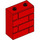 LEGO Red Duplo Brick 1 x 2 x 2 with Brick Wall Pattern (25550)