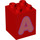 LEGO Duplo rot Duplo Backstein 2 x 2 x 2 mit Letter &quot;ein&quot; Dekoration (31110 / 65968)