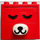LEGO Red Duplo Brick 2 x 4 x 3 with dog nose and lid (eyes open and closed)