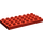 LEGO rouge Duplo assiette 4 x 8 (4672 / 10199)