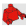 LEGO rouge Elite Praetorian Garder Torse (973 / 76382)