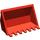LEGO Red Excavator Bucket 6 x 3 with Click Hinge 2-Finger (21709 / 30394)