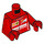 LEGO Rød F14 T &amp; Scuderia Ferrari Truck Race Bil Pilot Minifig Torso (973 / 76382)