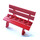 LEGO Rood Fabuland Bench Stoel (2041)