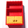 LEGO rouge Fabuland Armoire 2 x 6 x 7 avec Jaune Doors