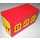 LEGO Rouge Fabuland Garage Bloc avec Jaune Windows et Jaune Porte