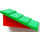 LEGO rot Fabuland Roof Steigung mit Green Roof und kein Schornsteinloch