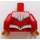 LEGO Rood Falcon met Rood Pak en Vleugels Minifiguur Torso (973 / 76382)