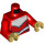 LEGO Rood Falcon met Rood Pak en Vleugels Minifiguur Torso (973 / 76382)