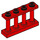 LEGO Rood Schutting Spindled 1 x 4 x 2 met 4 Top Studs (15332)