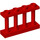 LEGO rouge Clôture Spindled 1 x 4 x 2 avec 4 clous supérieurs (15332)