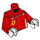 LEGO Red Ferrari driver Minifig Torso (973 / 76382)