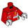LEGO Red Ferrari Racing Driver Minifig Torso (973 / 76382)