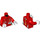 LEGO Red Ferrari Racing Driver Minifig Torso (973 / 76382)