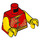 LEGO Red Fireworks Man Minifig Torso (973 / 76382)