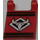 LEGO Red Flag 2 x 2 with Silver Bull Head without Flared Edge (2335)