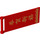 LEGO Red Flag 7 x 3 with Bar Handle with Chinese Characters (35252 / 67531)