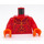 LEGO Rosso Flama Minifigure Busto (973 / 76382)