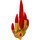 LEGO Red Flame Claw 7 x 3 x 1 (92212)