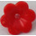 LEGO Red Flower with Rounded Petals