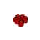 LEGO rouge Fleur avec Squared Pétales (sans renfort) (4367 / 32606)