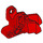 LEGO rouge Foot avec Trois Toes et Balle Cup 3 x 5 x 2 (15976)