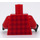 LEGO Rosso Ford Model A Hot Rod Autista Minifigure Busto (973 / 76382)