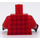 LEGO Red Ford Model A Hot Rod Driver Minifig Torso (973 / 76382)