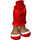 LEGO rot Friends Lange Skirt mit Medium Dark Flesh Beine und rot Weiß Sandals (92817)