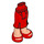 LEGO Red Friends Long Skirt with Red Open Toe Shoes (92817)