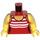 LEGO Red Fun at the Beach Grandma Minifig Torso (973 / 76382)