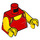 LEGO Rojo Fun at the Playa Volleyball Player Mujer Minifigura Torso (973 / 76382)