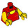 LEGO Red Fun at the Beach Volleyball Player Woman Minifig Torso (973 / 76382)