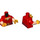 LEGO rouge Gaston Minifig Torse (973 / 78568)