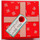 LEGO Red Gift Parcel with Film Hinge with Gift Parcel with Film Hinge Sticker (33031)