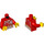 LEGO rot Girl im rot Shirt Minifig Torso (973 / 76382)