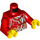 LEGO Red Girl in Red Shirt Minifig Torso (973 / 76382)