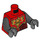 LEGO Rood Gorzan - Brand Chi Minifig Torso (973 / 76382)