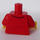 LEGO Red Grandma with glasses Minifig Torso (973 / 76382)