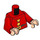 LEGO Rosso Grumpy Minifigure Busto (973 / 76382)