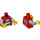 LEGO Rouge Hacksaw Hank avec Unbuttoned Rouge Veste Minifigurine Torse (973 / 76382)