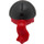 LEGO Rood Haar met Zwart Paard Riding Helm (10216 / 92254)